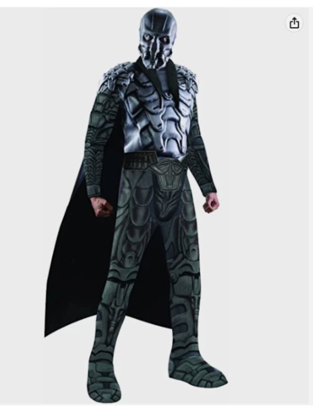 NEW Rubie's Man Of Steel Adult Muscle Chest General Zod Costume, Sz. M